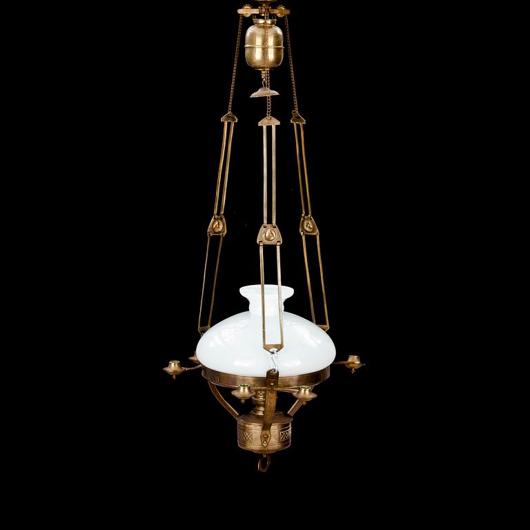 TAKFOTOGENLAMPA, jugend, tidigt 1900-tal. Diam 52.