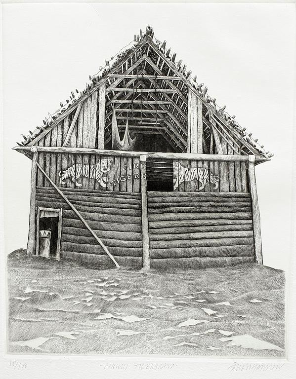 ÅKE JOHANSSON, kopparstick/etsning, sign och numr 38/100.