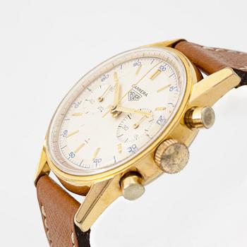 Heuer, Carrera 45, wristwatch, chronograph, 36 mm.