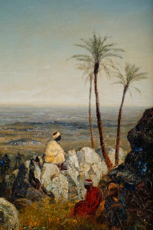 Benjamin Constant In the manner of the artist, "Chabs on the lookout, distant view of the Sahara".
