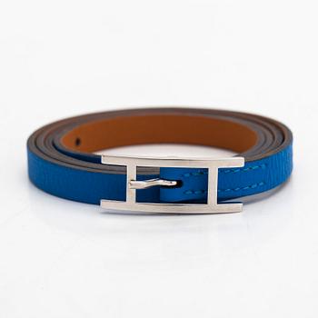 Hermès, A 'Hapi 4' leather bracelet.