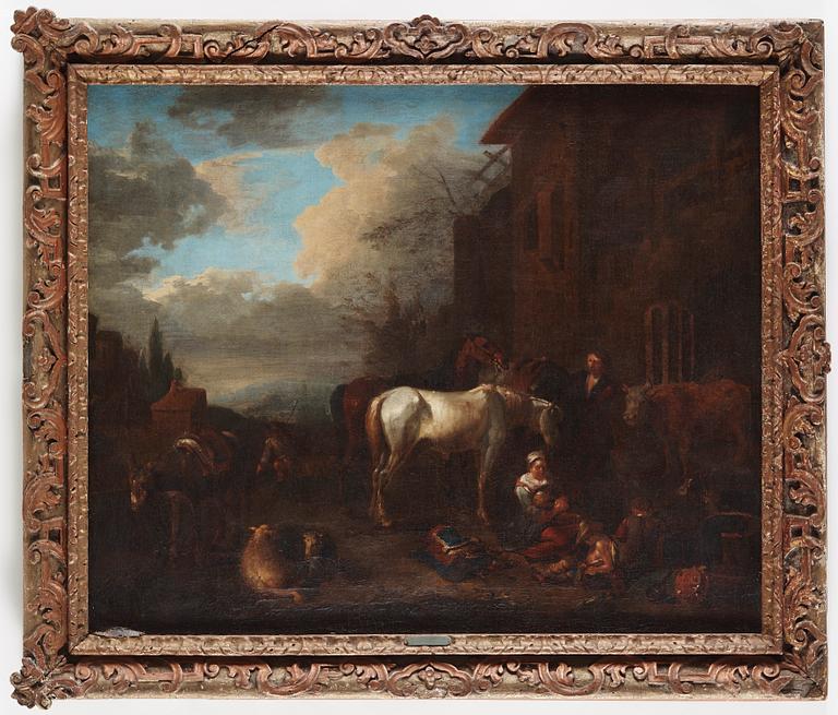 CORNELIS VAN ESSEN, circle of, oil on canvas, unsigned.