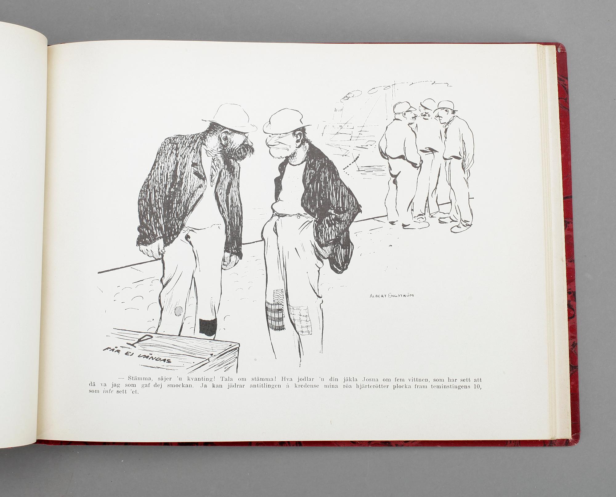 BÖCKER, 3+4 volymer, Albert Engström, 1896-1910.