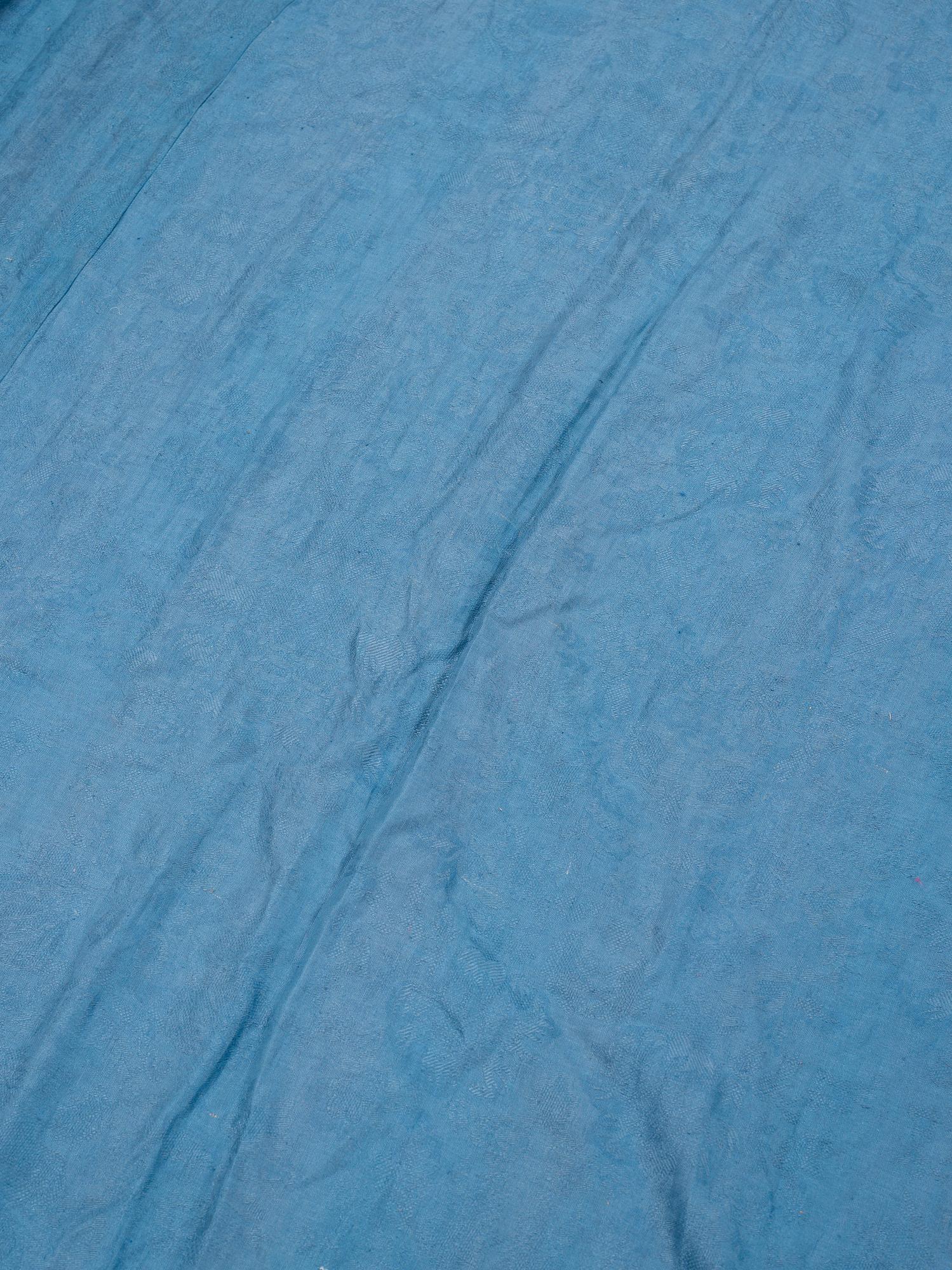 A BEDSPREAD, A BEDSKIRT AND CURTAINS 2 pcs. Probably Rubelli, second half of the 20th century.