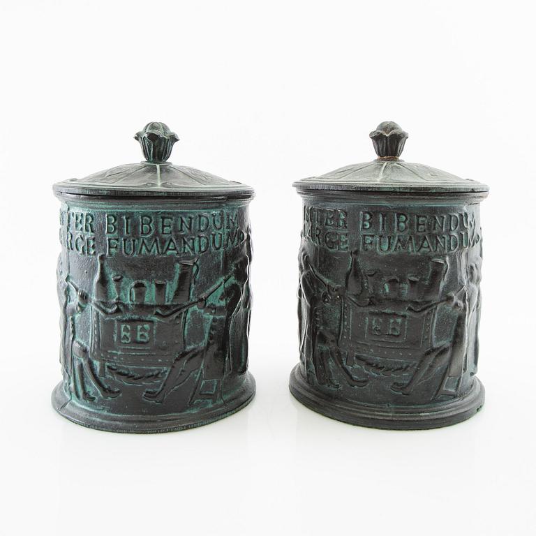 Tobacco tins 3 pcs., including Hällefors factory 20th century.