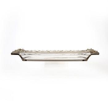 René Lalique, bricka/fat  1940-tal gjutet glas.
