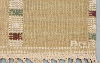 CARPET. "Falurutan gul". Flat weave. 206,5 x 140,5 cm. Signed AB MMF BN.