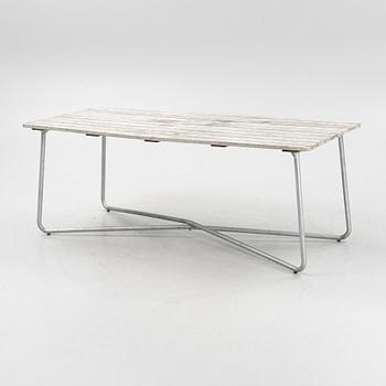 Arthur Lindquist, matbord och 8 karmstolar modell A2, Grythyttans stålmöbler, 2000-tal.