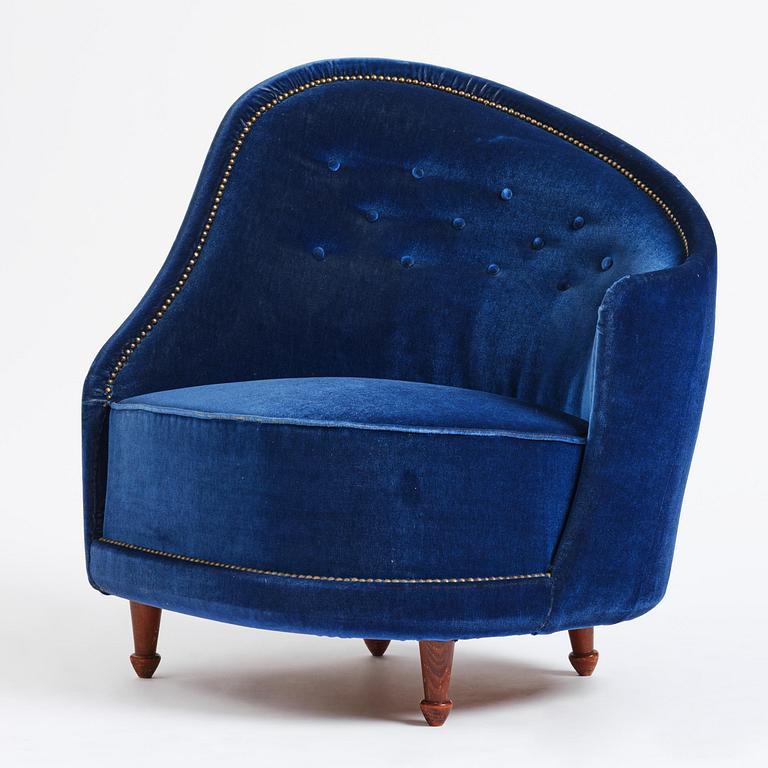 Carl Cederholm, a Swedish Modern armchair, Stil & Form, Stockholm, 1940s-50s.