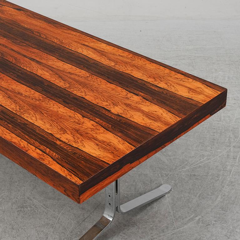 A 1960's rosewood coffee table.