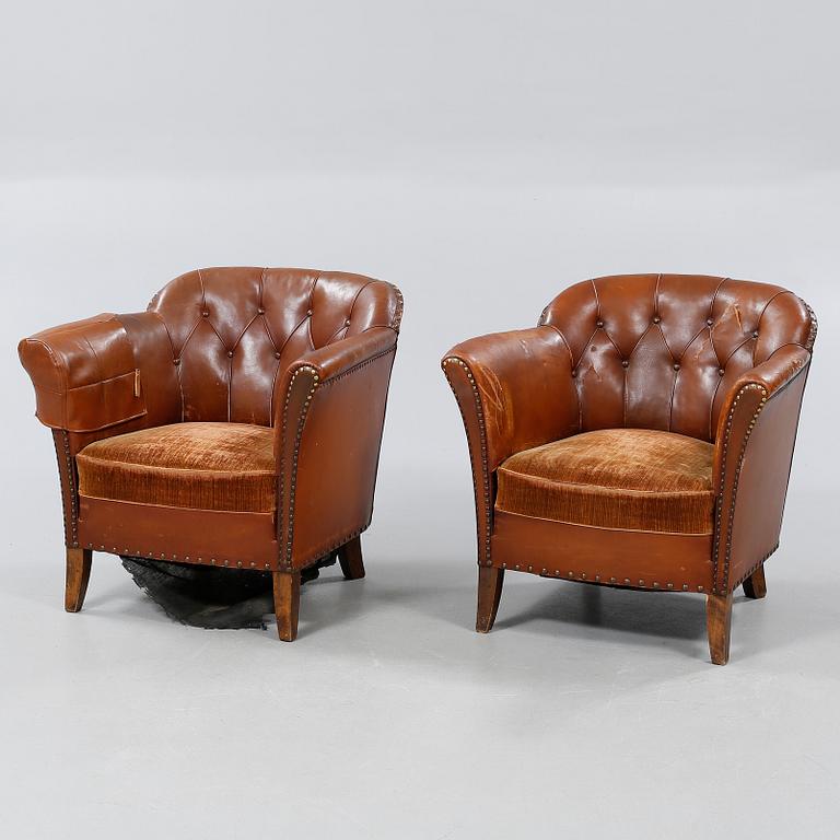 Early 20th century armchairs.