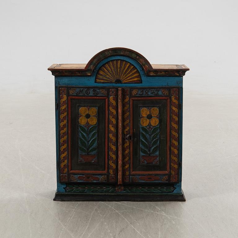 Wall cabinet, folk art.