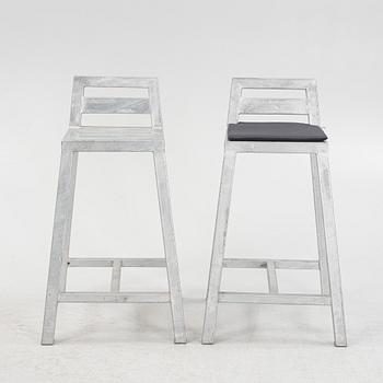 6 galvanized barstools by A2 living.