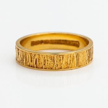 Björn Weckström, An 18K gold ring "Lapp gold". Lapponia 1972.