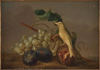 Leopold Brunner, Still lifes with birds and fruits (2).