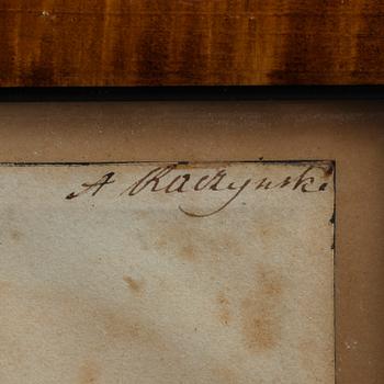 ALEKSANDER RACZYNSKI, akvarell, signerad.