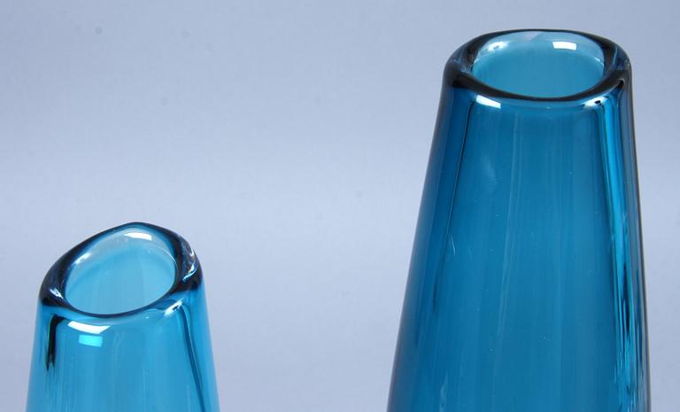 VASER, 2 st, glas, Sven Palmqvist, Orrefors.