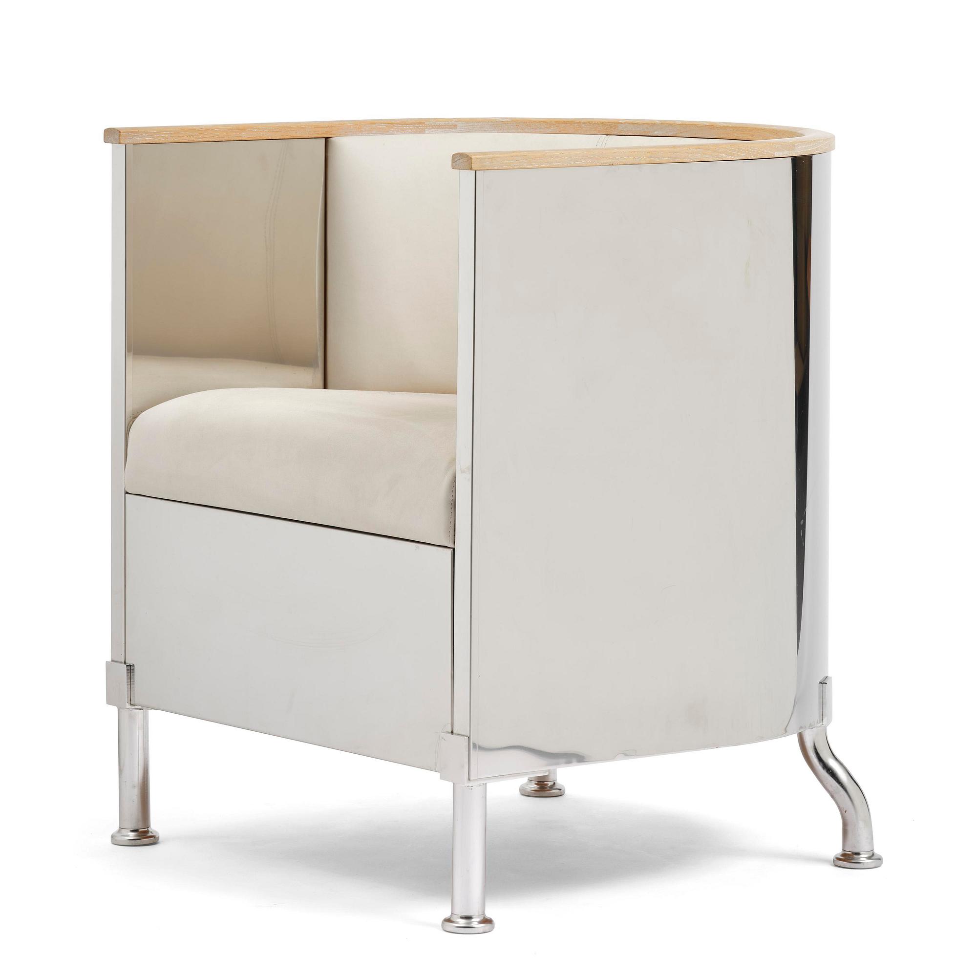 Mats Theselius, an "Inox" armchair, ed. HC 16/19, Källemo, Värnamo, post 2015.