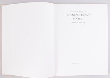 BOOKS, 9 pieces, Transactions of the Oriental Ceramic Society, London 1991-2004.