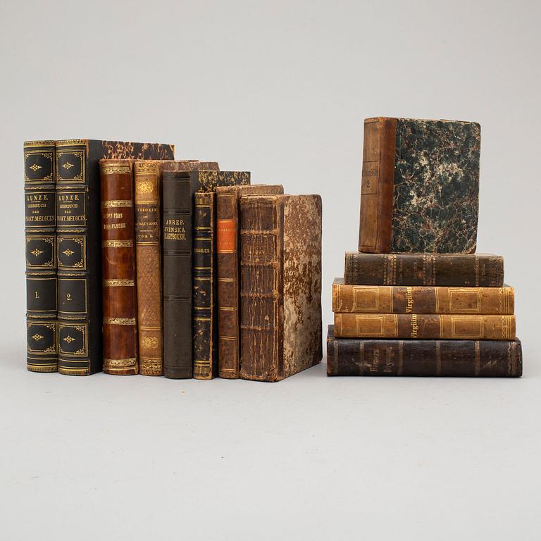 13 19TH CENTURY BOOKS.