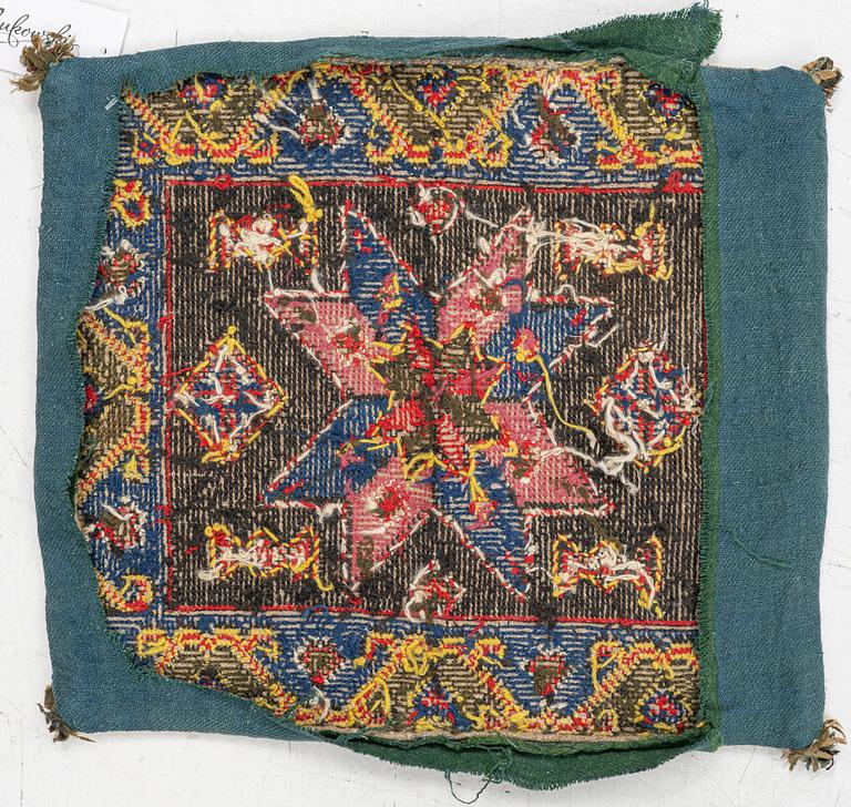 Jynne, (pillow) Skåne, first half of the 19th century. approx. 45 x 40 cm.