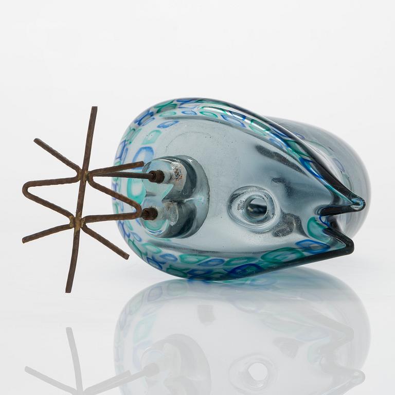Alessandro Pianon,  "Pulcino", skulptur, glas, Vistosi, Murano, Italien 1960-tal.