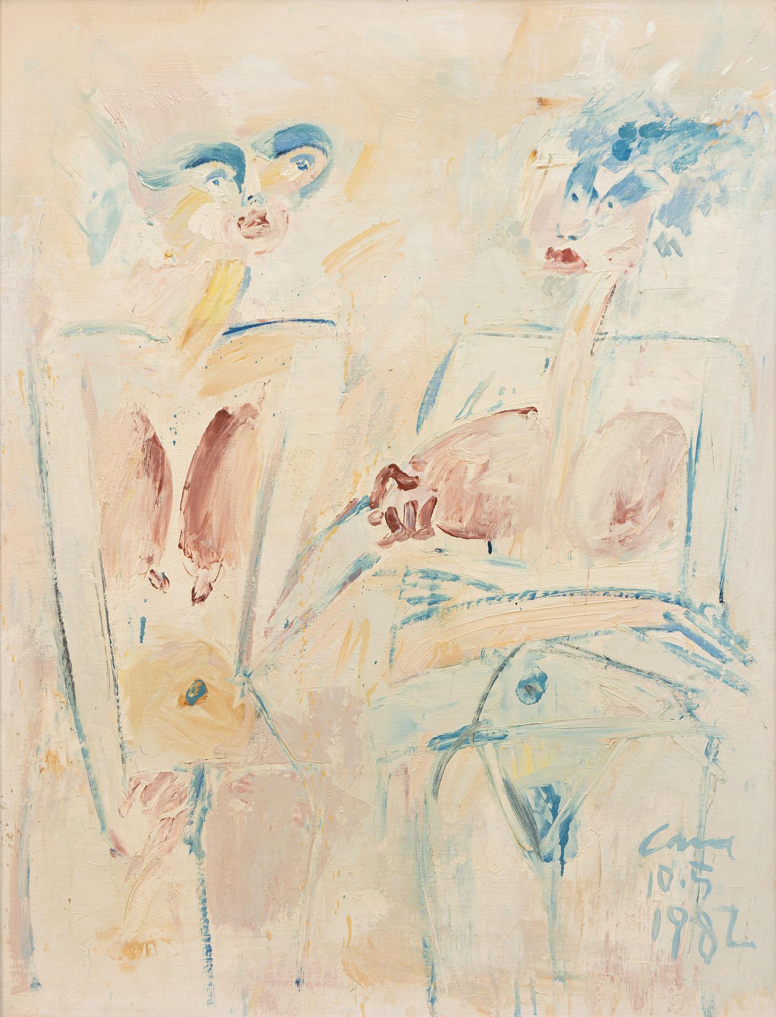 Louis Cane, Figural composition.