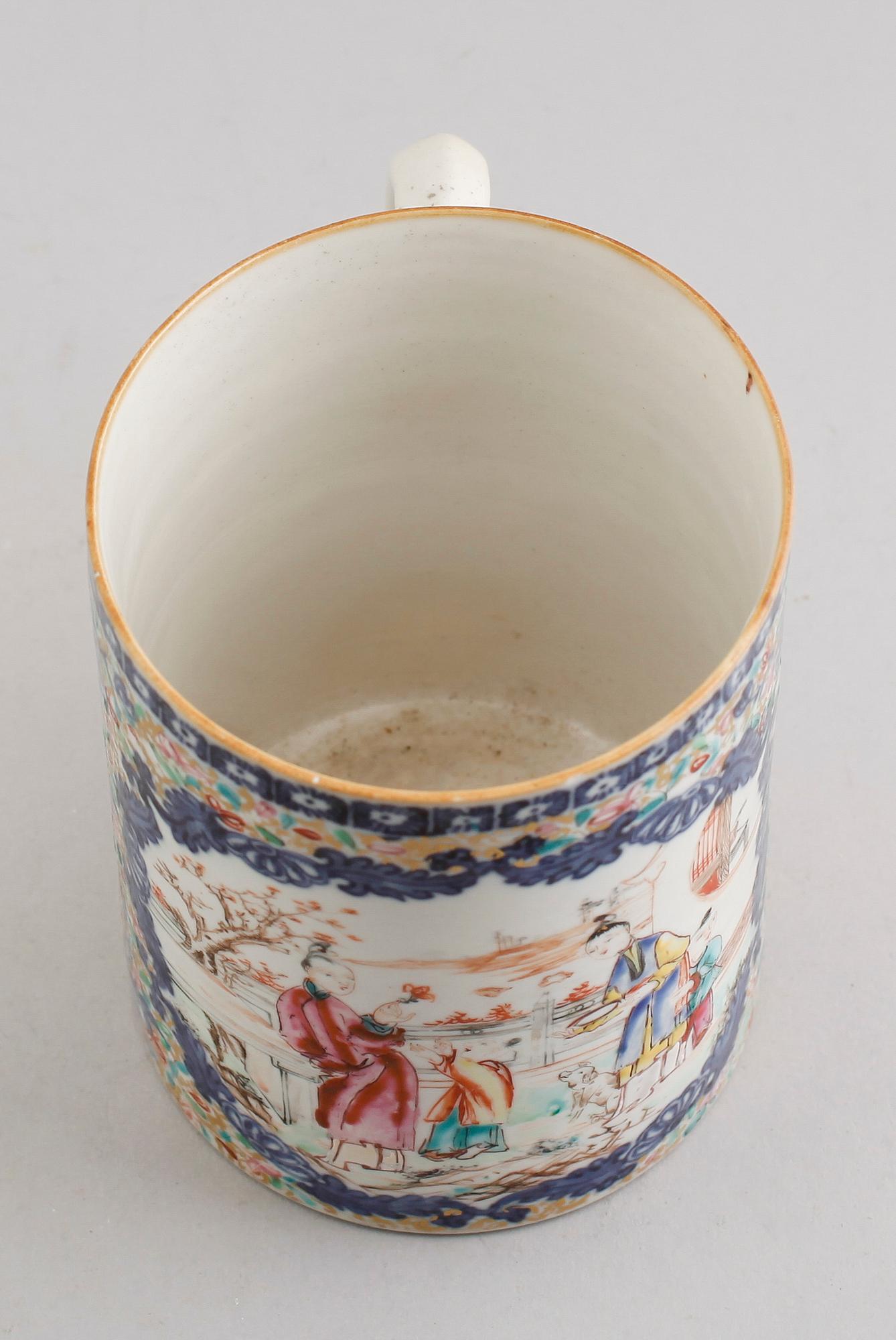 MUGG, kompaniporslin, Kina, Qianlong 1736-1795.