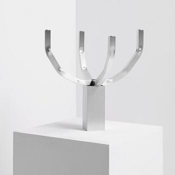 David Taylor, a unique candelabra, "Aluminium Candelabra 4", Studio Mellösaverken, Sweden, 2025.