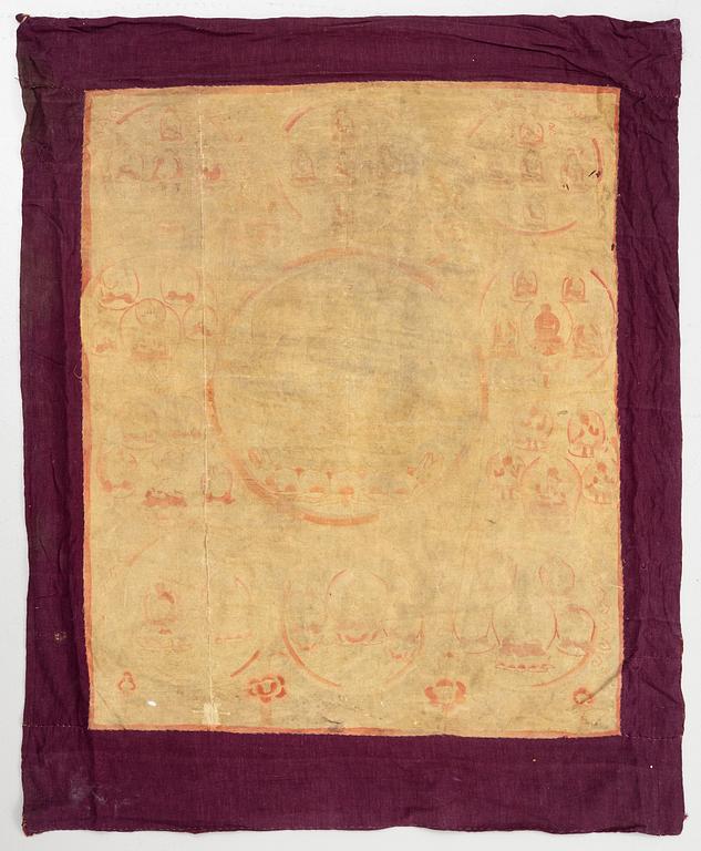 A Southeast Asian Thangka, 20th century.