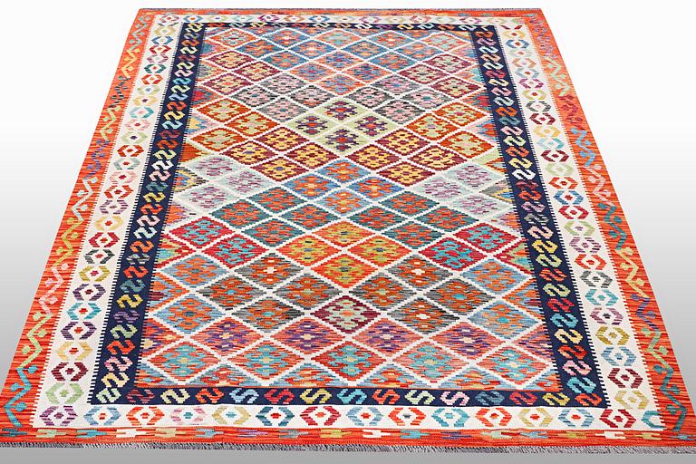 A carpet, Afghan Kilim, ca 293 x 201 cm.