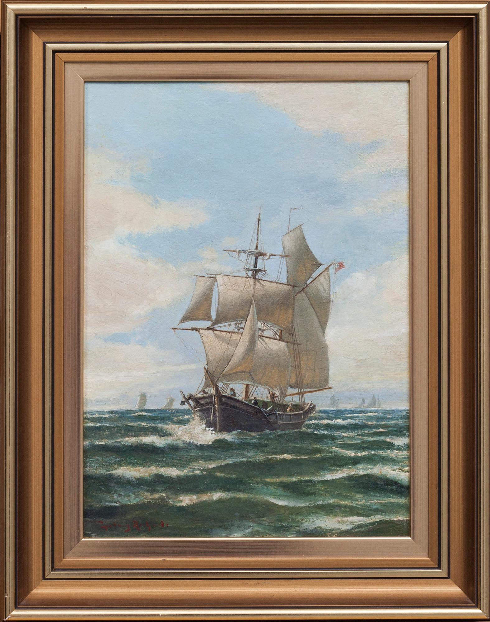 LUDVIG RICHARDE, olja på duk, signerad.