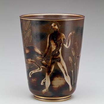 VAS, porslin, Oskar Dahl, Alp, Lidköping, numr 1406. 1900-talets första hälft.