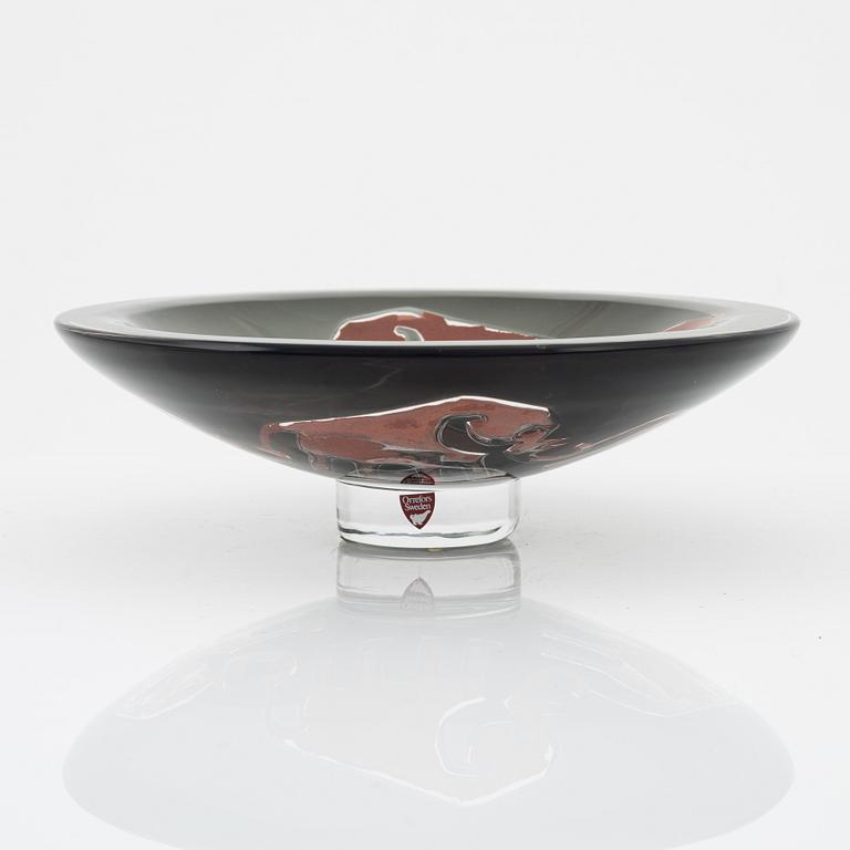 Olle Alberius, a Ravenna elephant glass bowl, Orrefors Gallery, 1988.