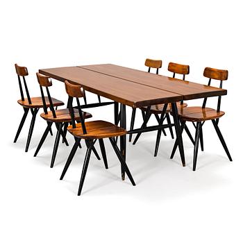 Ilmari Tapiovaara, a 1960's 7-piece 'Pirkka' dining set for Laukaan Puu.