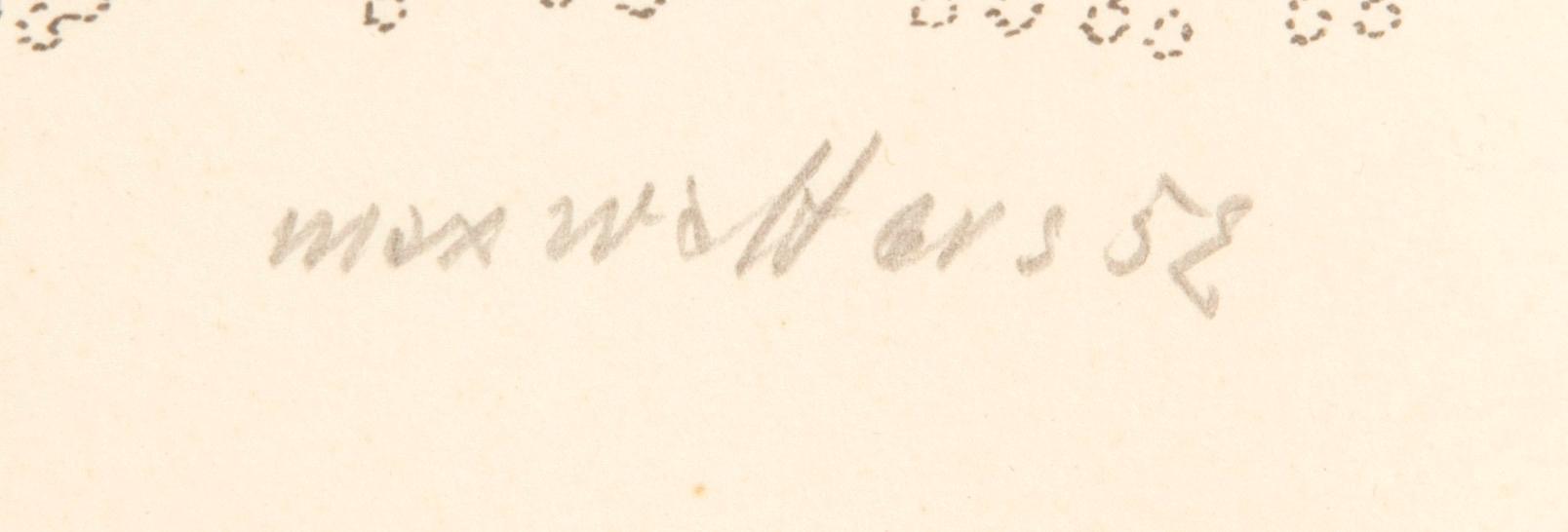 Max Walter Svanberg, lithograph singed and datead 52.