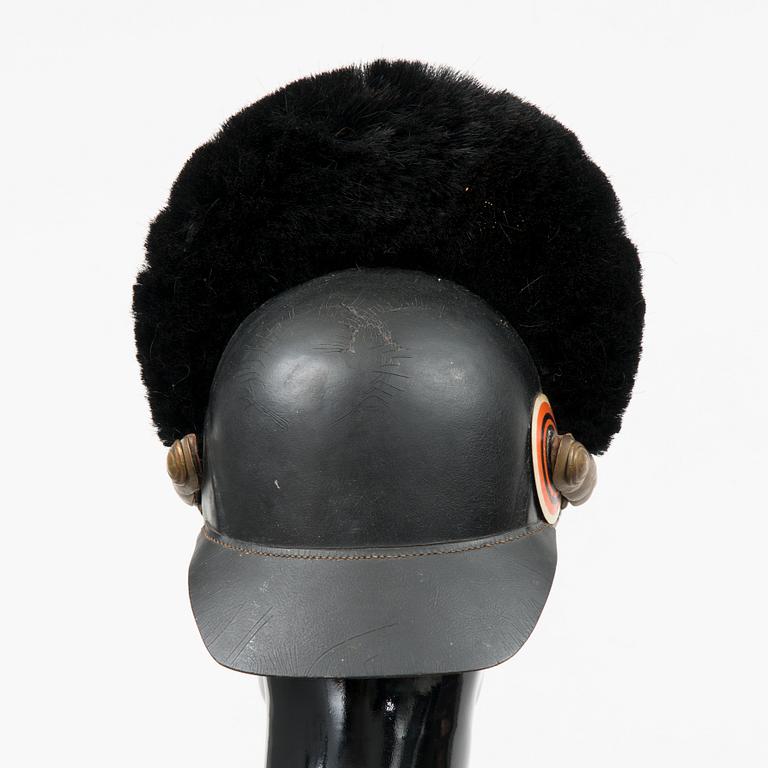 An Imperial Russian dragoon helmet, 1910s.