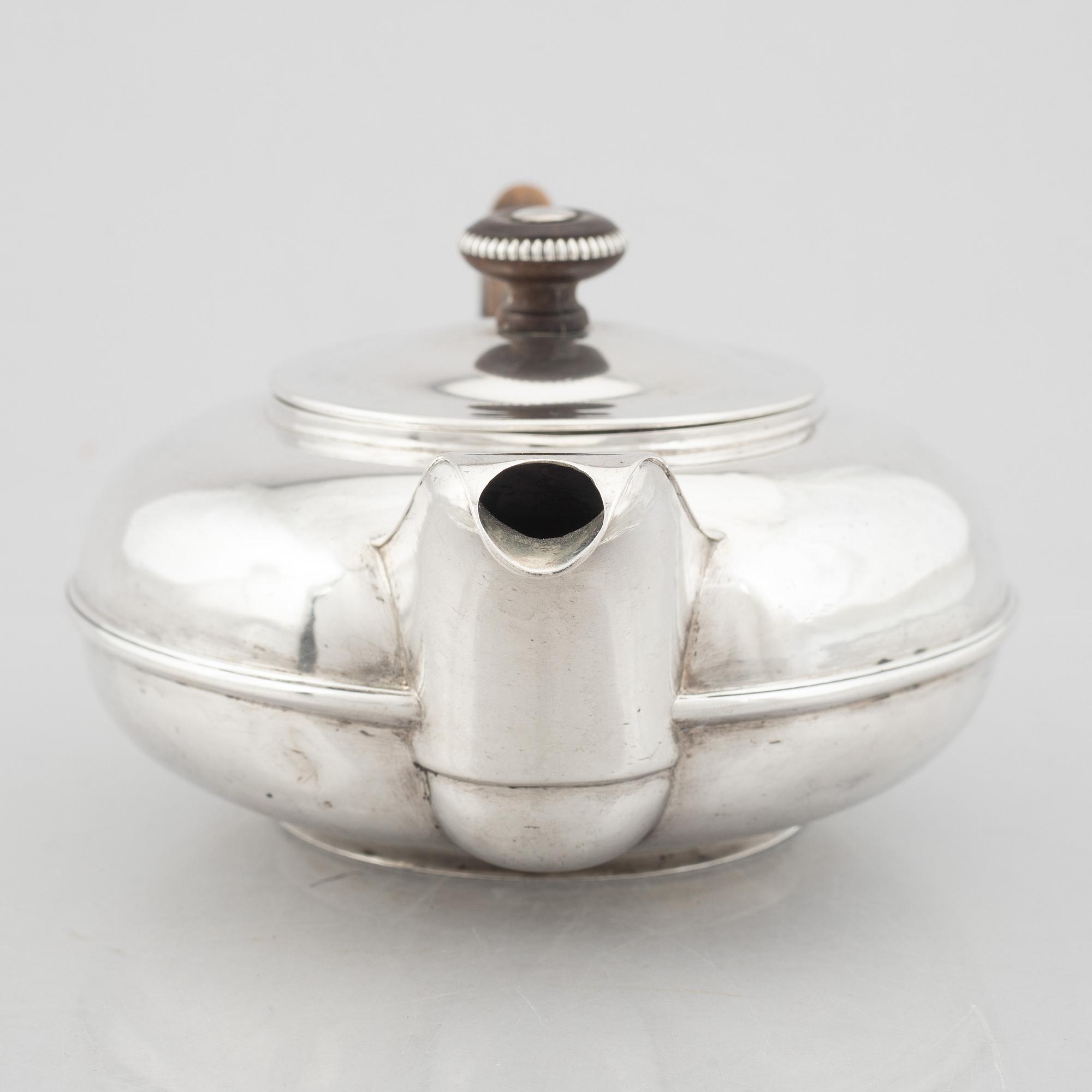 An Austrian Silver Teapot, Vienna 1830s.