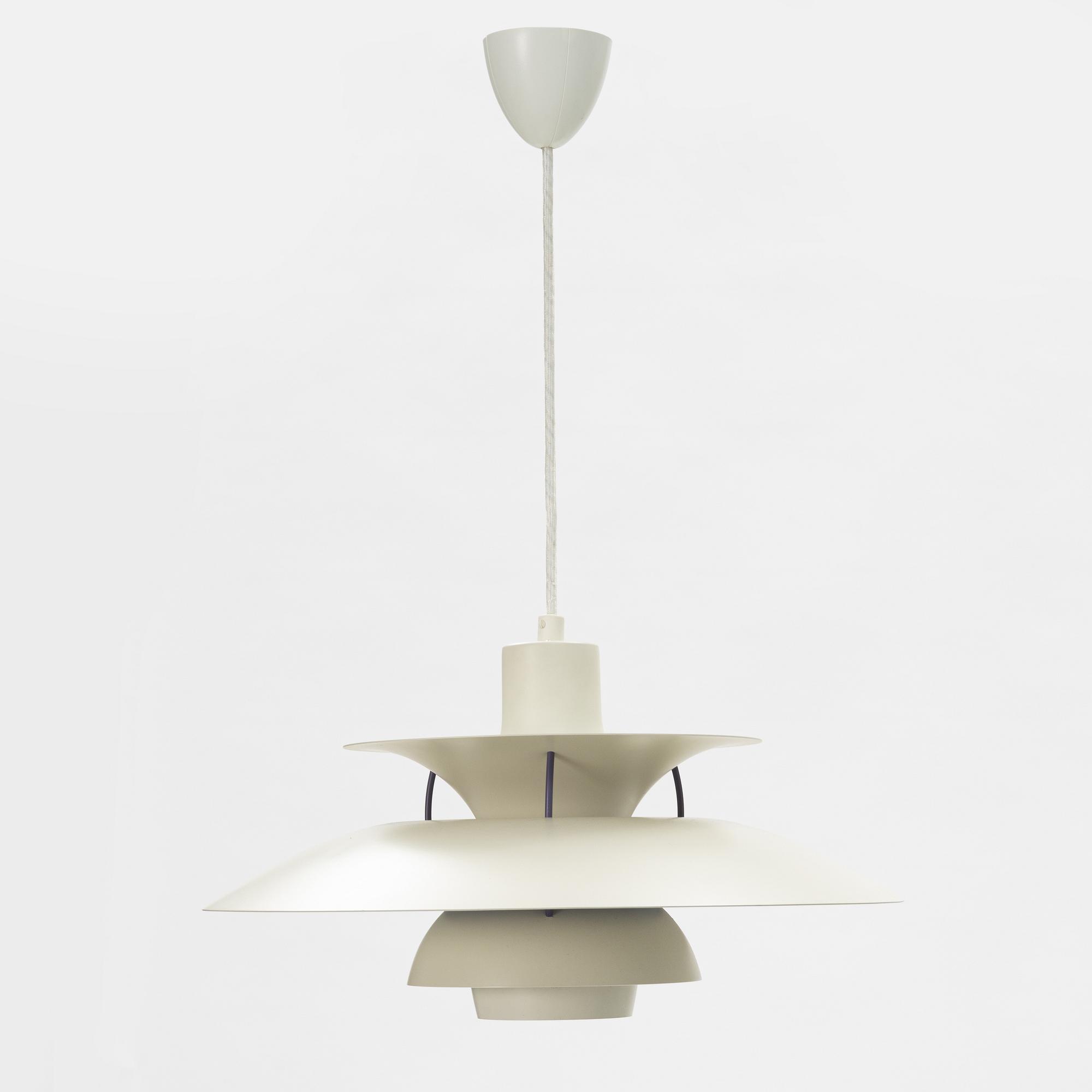 Poul Henningsen, a pair of 'PH-5' ceiling lights, Louis Poulsen, Denmark.