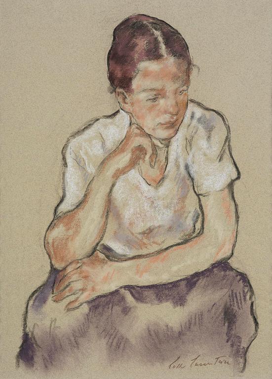 Lotte Laserstein, Seated Woman.