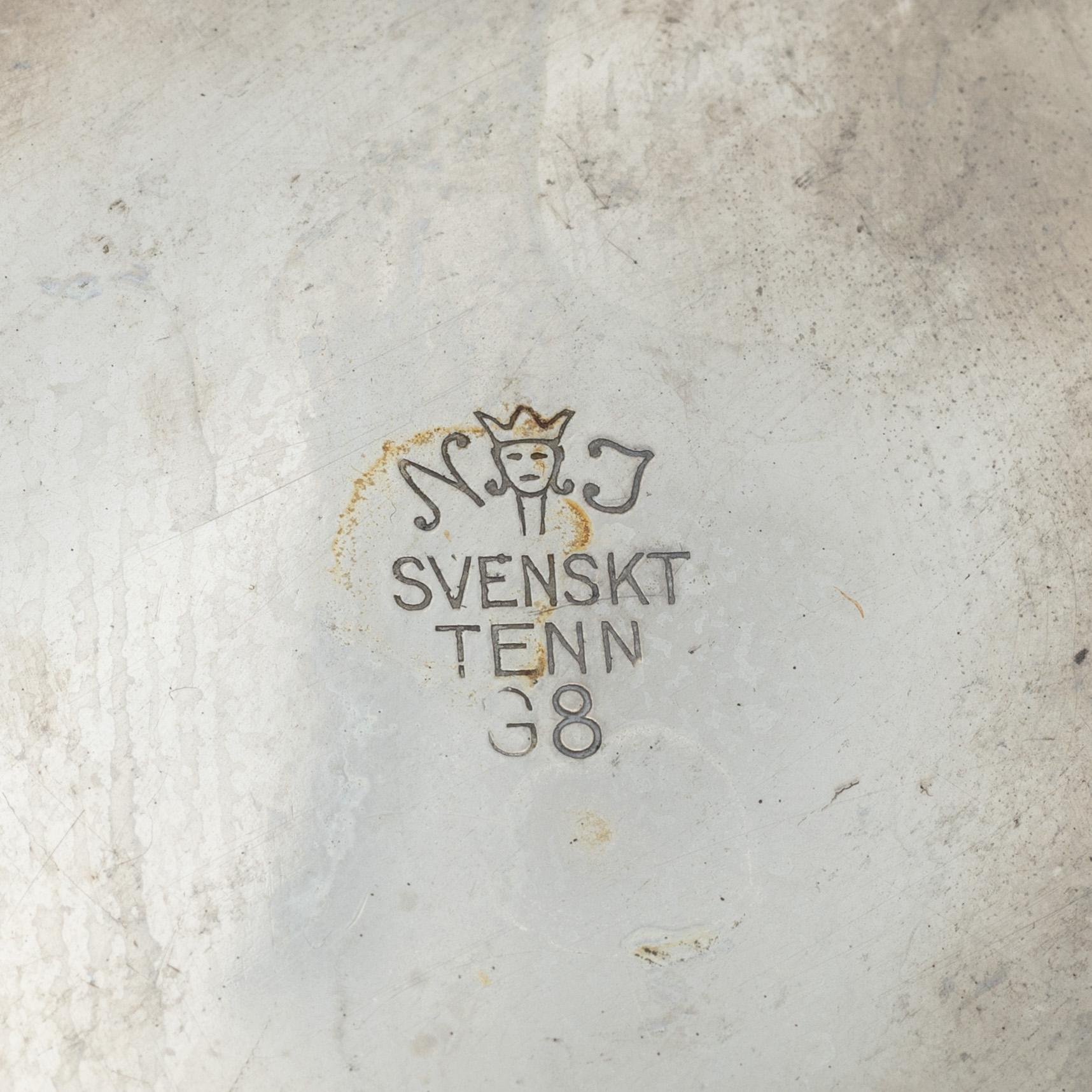A petwer coffee service, Stockholm 1933.