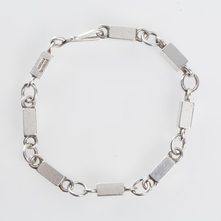 ARMBAND, Wiwen Nilsson, Lund, 1969. Sterlingsilver.