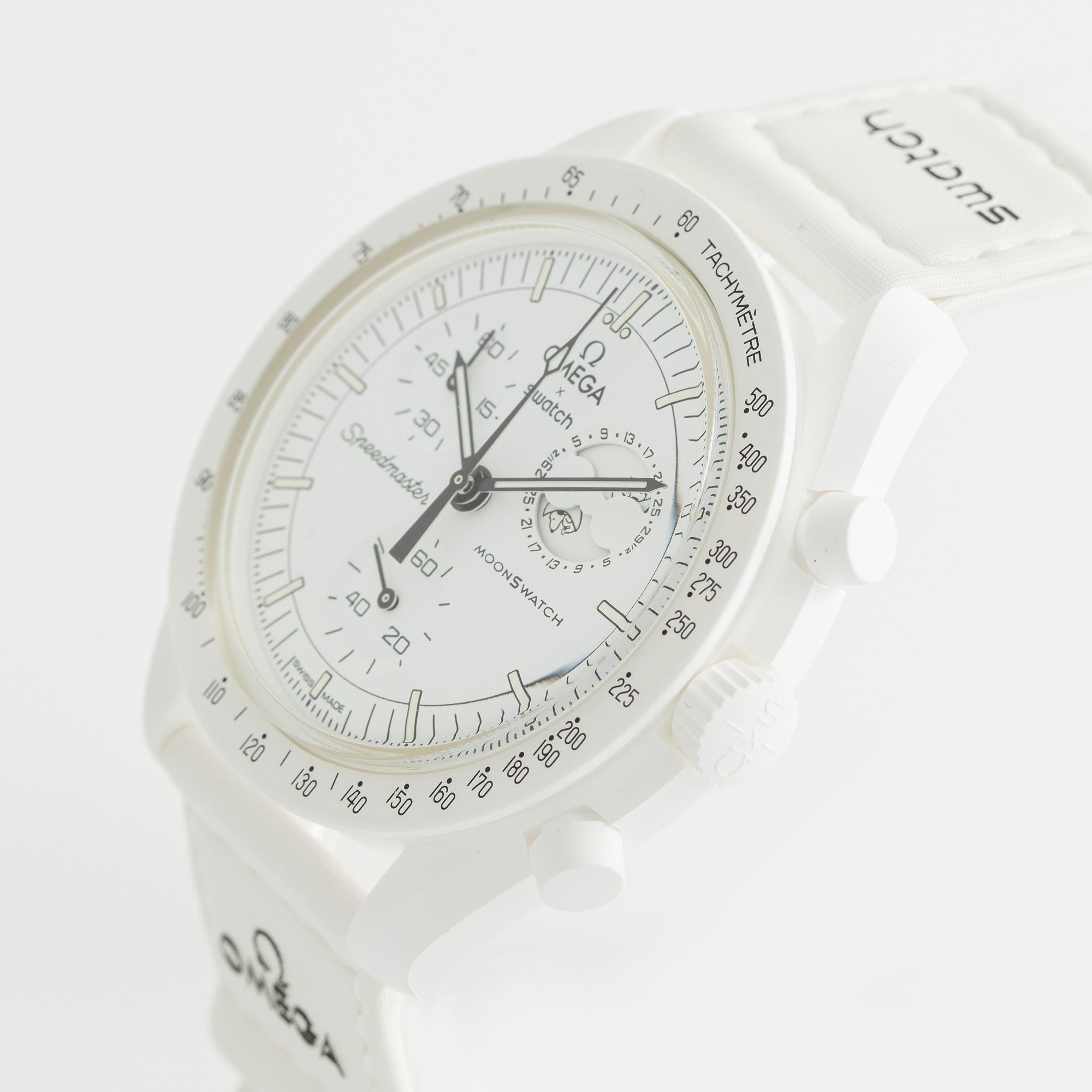 Omega/Swatch, MoonSwatch, "No Reserve", collection of 14 pcs, chronograph, wristwatches, 42 mm.