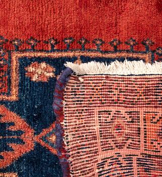 An old Afshar carpet 220x153 cm.