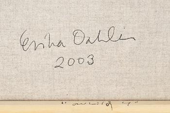 Erika Dahlén, olja på duk, signerad och daterad 2003 a tergo.