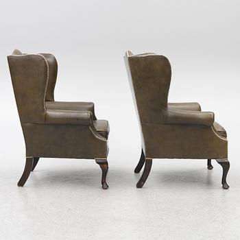 A pair of armchairs, late 20th century.