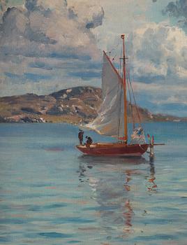 Johan Ericson, View from Marstrand, Albrektsunds canal.