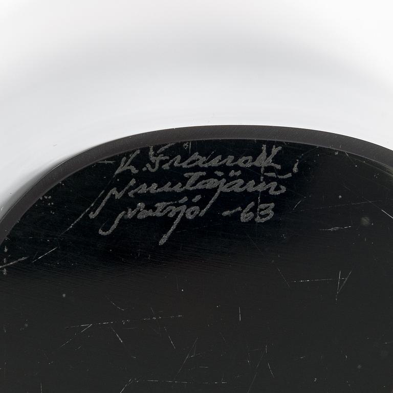 Kaj Franck, a 'KF 239' vase signed K. Franck Nuutajärvi Notsjö -63.