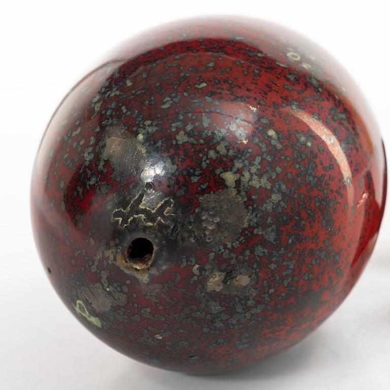 Hans Hedberg, a faience sculpture of an egg, Biot, France.