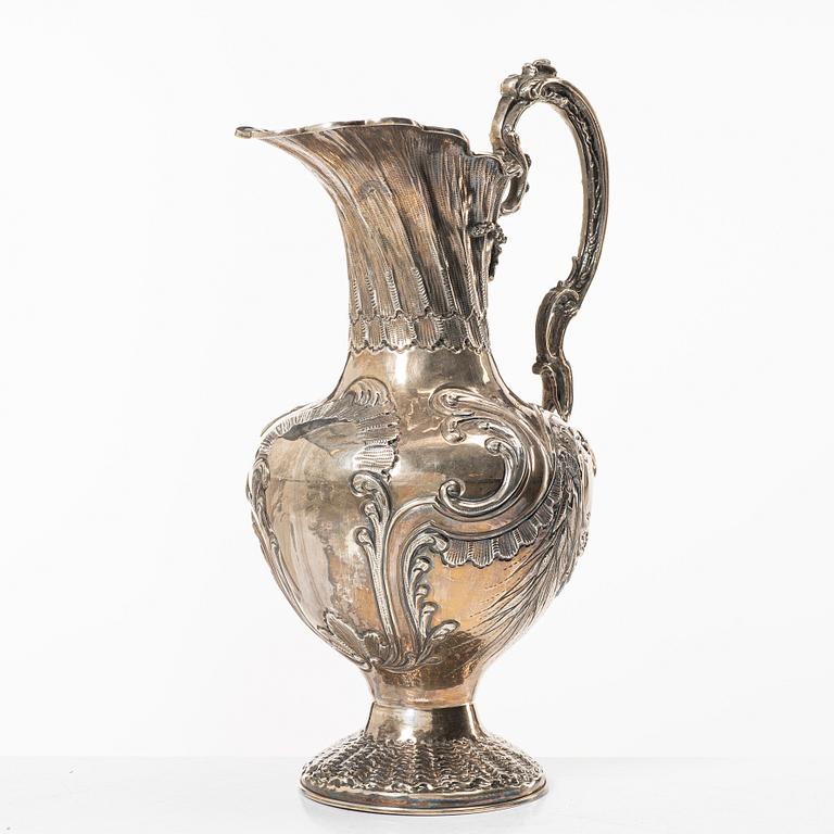 Lale Silverware & Co Ltd, a sterling silver pitcher, Istanbul, Turkey, 20th century.